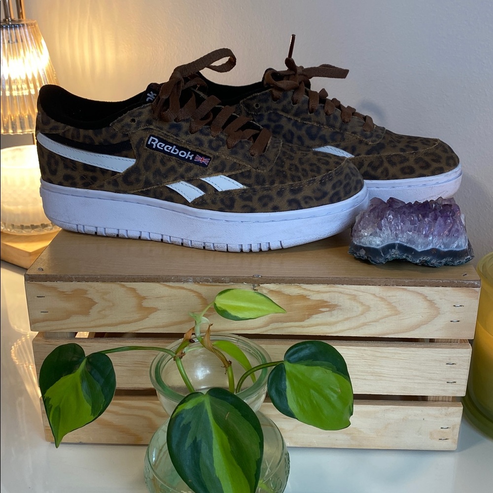 Cute leopard Reebok Sneakers